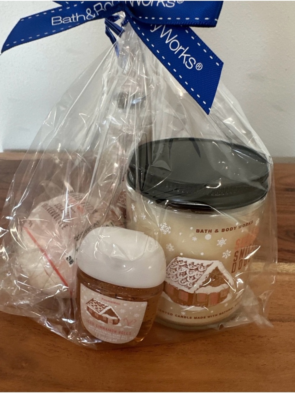 Bath & Body Works: Sugared Snickerdoodle Candle, Hand Cream, Bath Bomb, & Sani